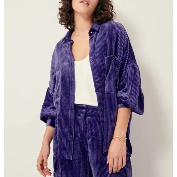 SESSUN
Kyoto Corduroy Overshirt | Purple $334 - Picture 5 of 8